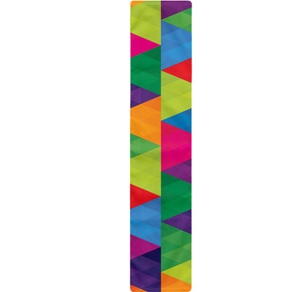 Rainbow Triangles Pattern Print Table Runner