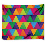 Rainbow Triangles Pattern Print Tapestry