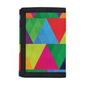 Rainbow Triangles Pattern Print Trifold Wallet