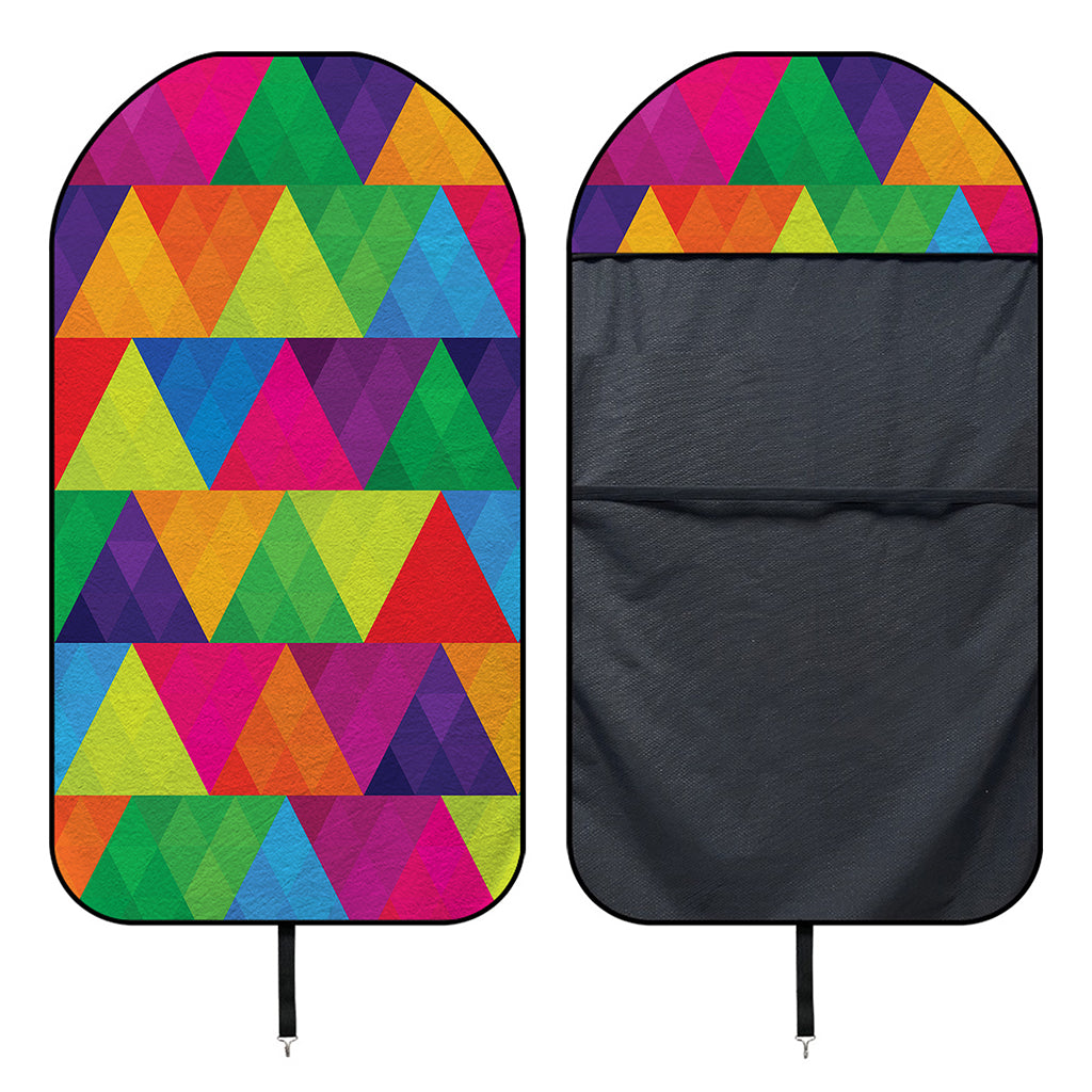 Rainbow Triangles Pattern Print Waterproof Car Seat Cover