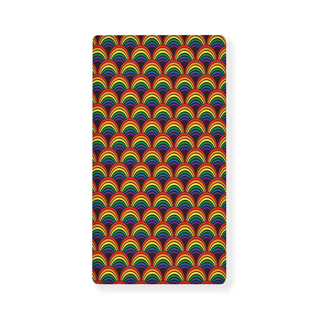 Rainbow Wave Pattern Print Baby Crib Sheet