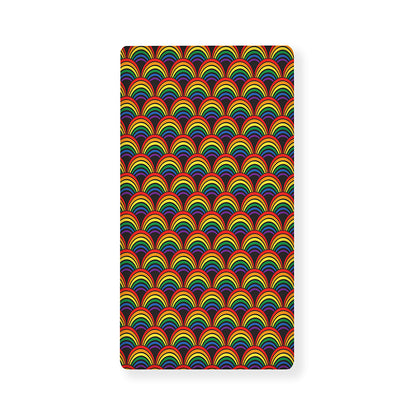 Rainbow Wave Pattern Print Baby Crib Sheet