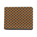 Rainbow Wave Pattern Print Bifold Wallet