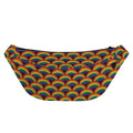 Rainbow Wave Pattern Print Fanny Pack