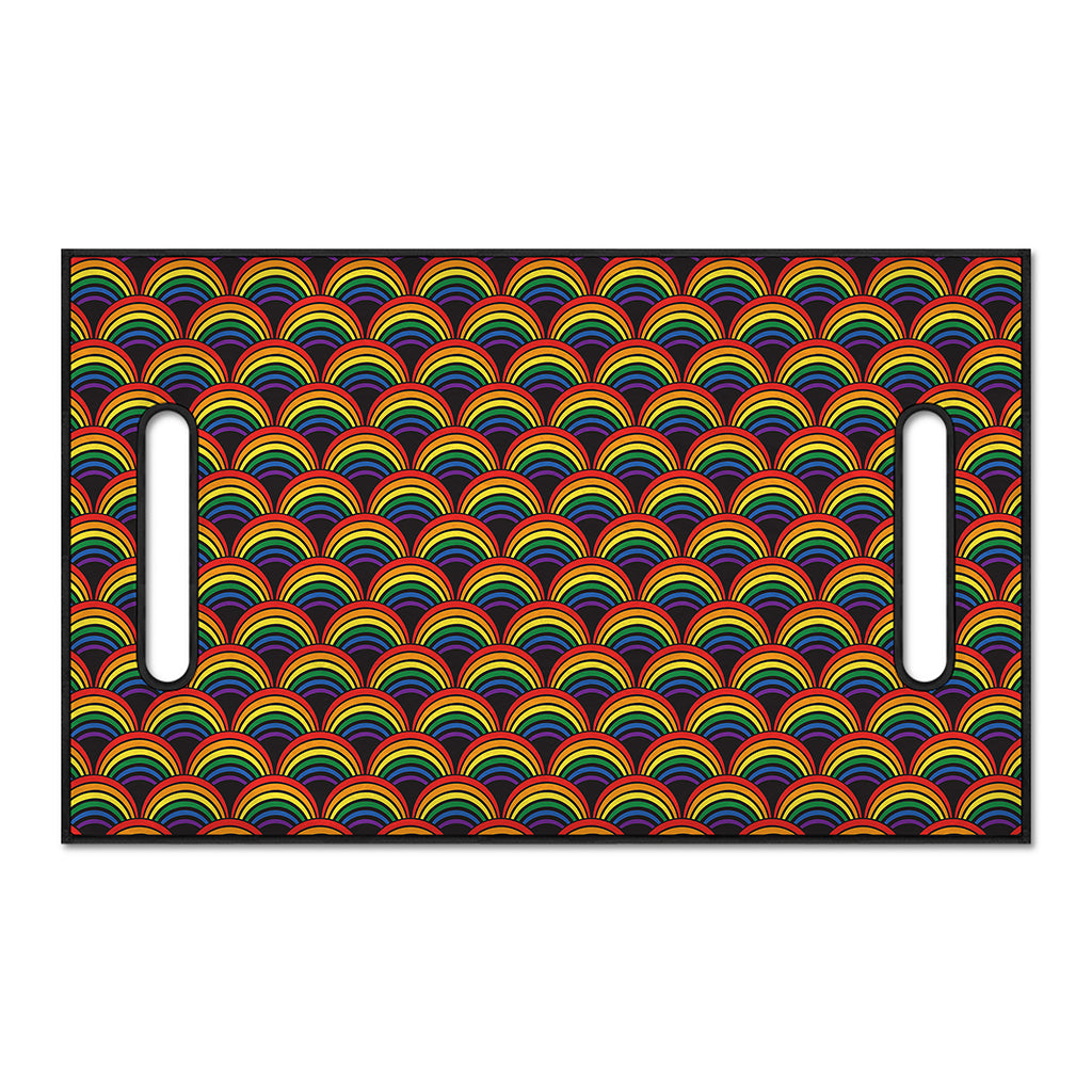 Rainbow Wave Pattern Print Golf Cart Seat Cover