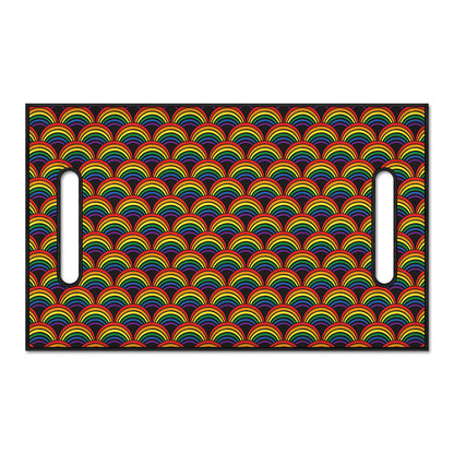 Rainbow Wave Pattern Print Golf Cart Seat Cover