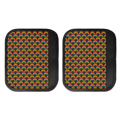 Rainbow Wave Pattern Print Handle Covers