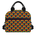 Rainbow Wave Pattern Print Insulated Lunch Bag