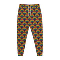 Rainbow Wave Pattern Print Jogger Pants