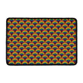 Rainbow Wave Pattern Print Kitchen Mat