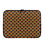 Rainbow Wave Pattern Print Laptop Sleeve