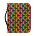Rainbow Wave Pattern Print Leather Bible Cover