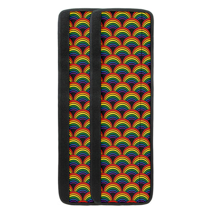 Rainbow Wave Pattern Print Refrigerator Handle Covers