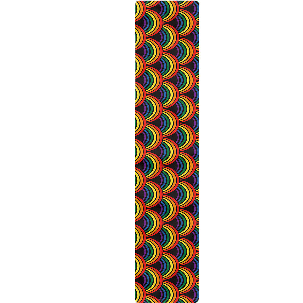 Rainbow Wave Pattern Print Table Runner