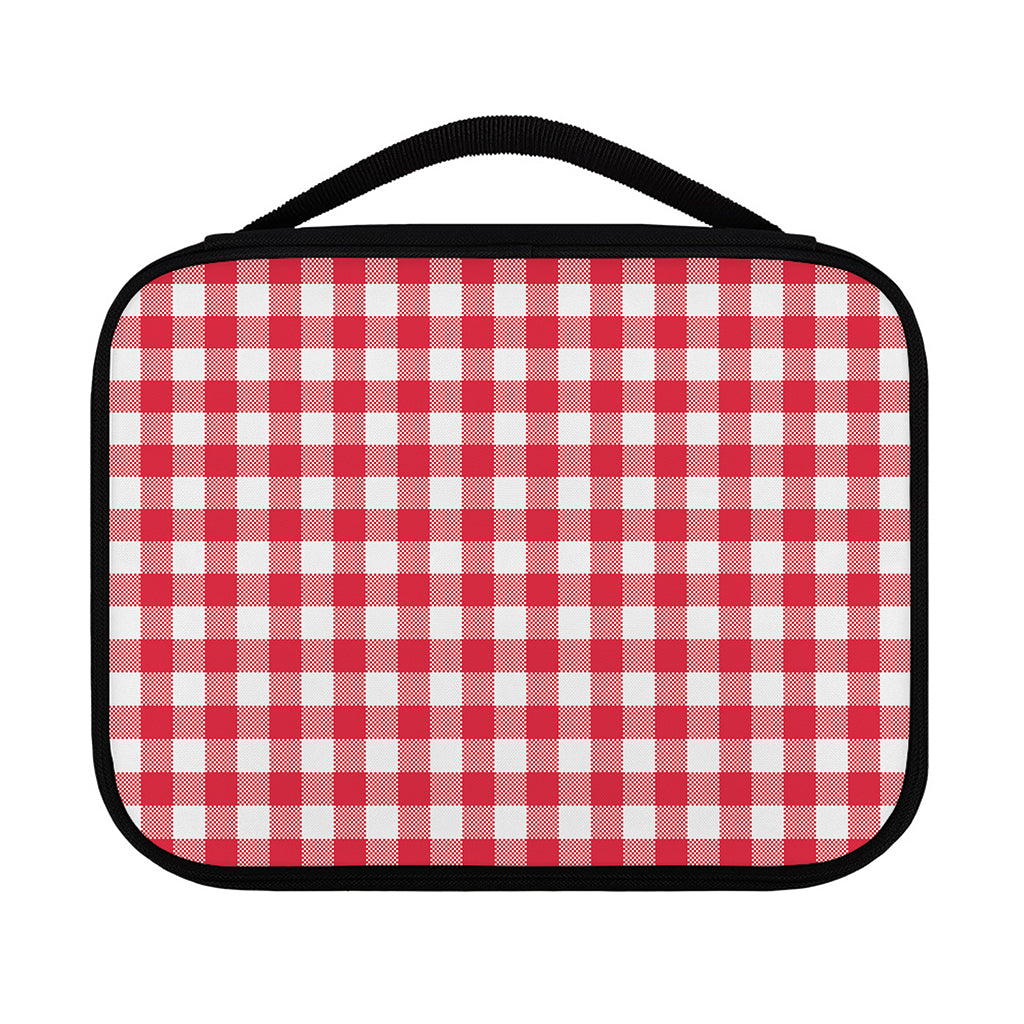 Raspberry Red And White Gingham Print Classic Bible Case