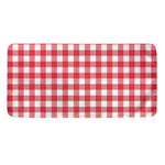 Raspberry Red And White Gingham Print Towel