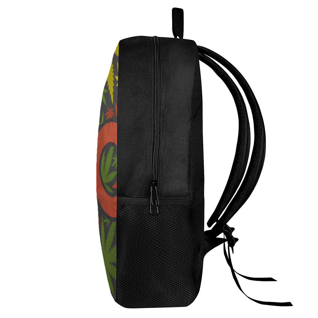 Rasta 420 Print 17 Inch Backpack