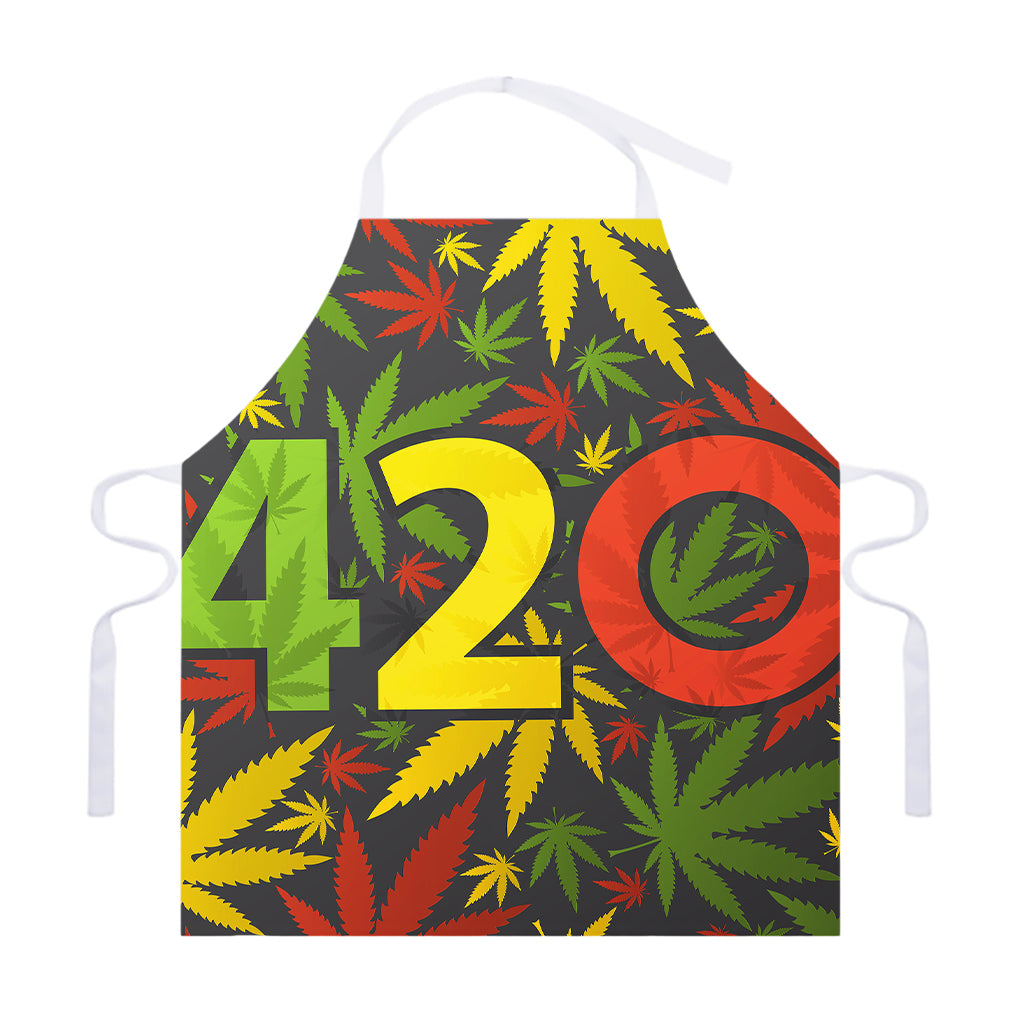 Rasta 420 Print Adjustable Apron