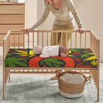 Rasta 420 Print Baby Crib Sheet