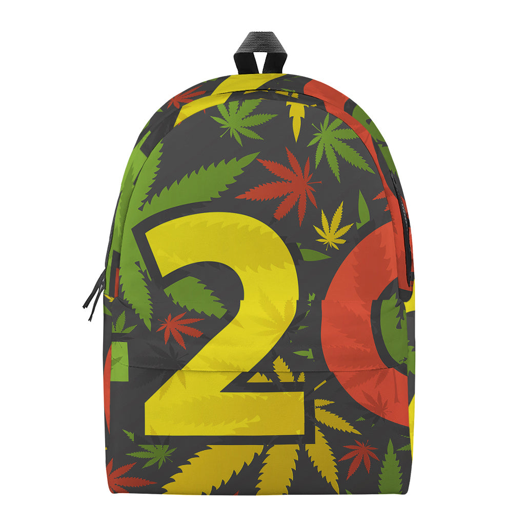 Rasta 420 Print Backpack