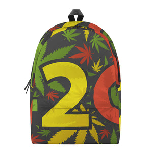 Rasta 420 Print Backpack