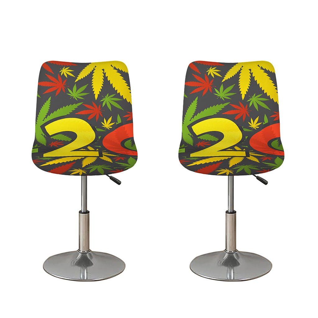 Rasta 420 Print Bar Stool Covers