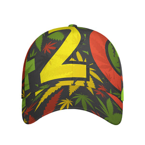 Rasta 420 Print Baseball Cap