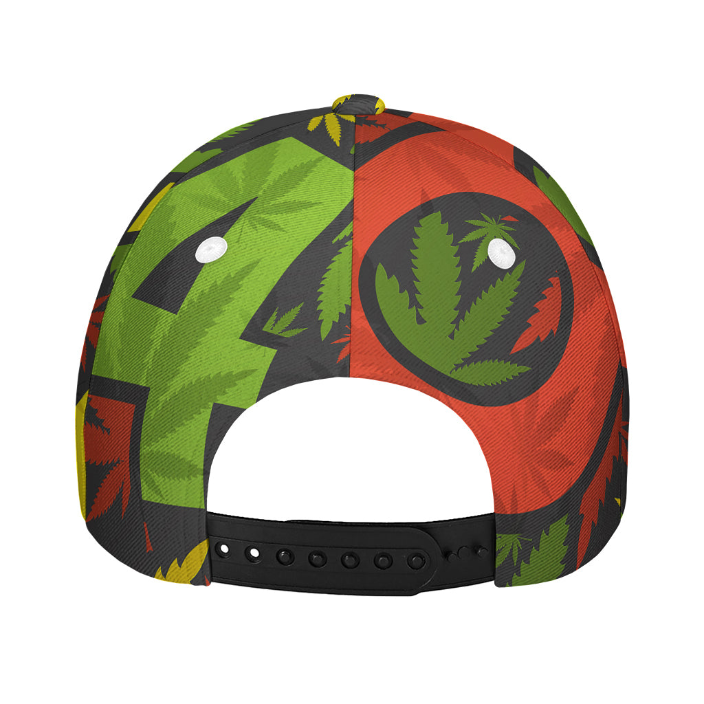 Rasta 420 Print Baseball Cap