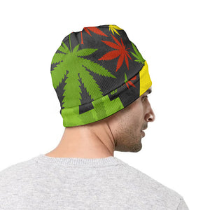 Rasta 420 Print Beanie