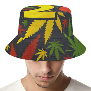 Rasta 420 Print Bucket Hat