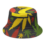 Rasta 420 Print Bucket Hat