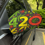 Rasta 420 Print Car Side Mirror Covers