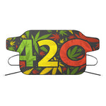 Rasta 420 Print Car Windshield Snow Cover