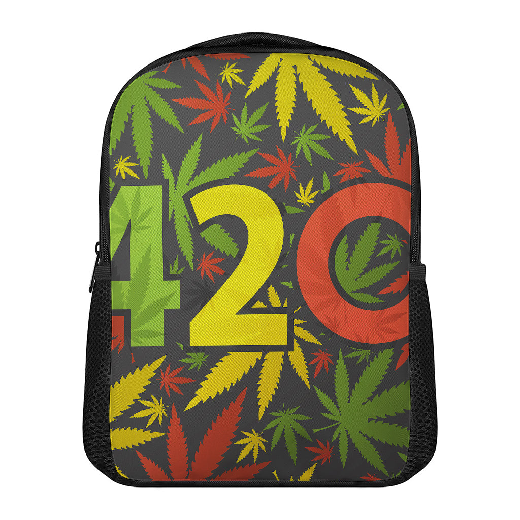 Rasta 420 Print Casual Backpack