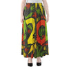 Rasta 420 Print Chiffon Maxi Skirt