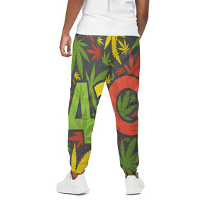 Rasta 420 Print Cotton Pants