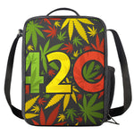 Rasta 420 Print Crossbody Lunch Bag