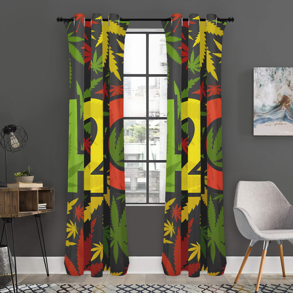 Rasta 420 Print Curtain