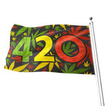 Rasta 420 Print Flag