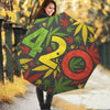 Rasta 420 Print Foldable Umbrella