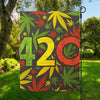 Rasta 420 Print Garden Flag