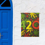 Rasta 420 Print Garden Flag