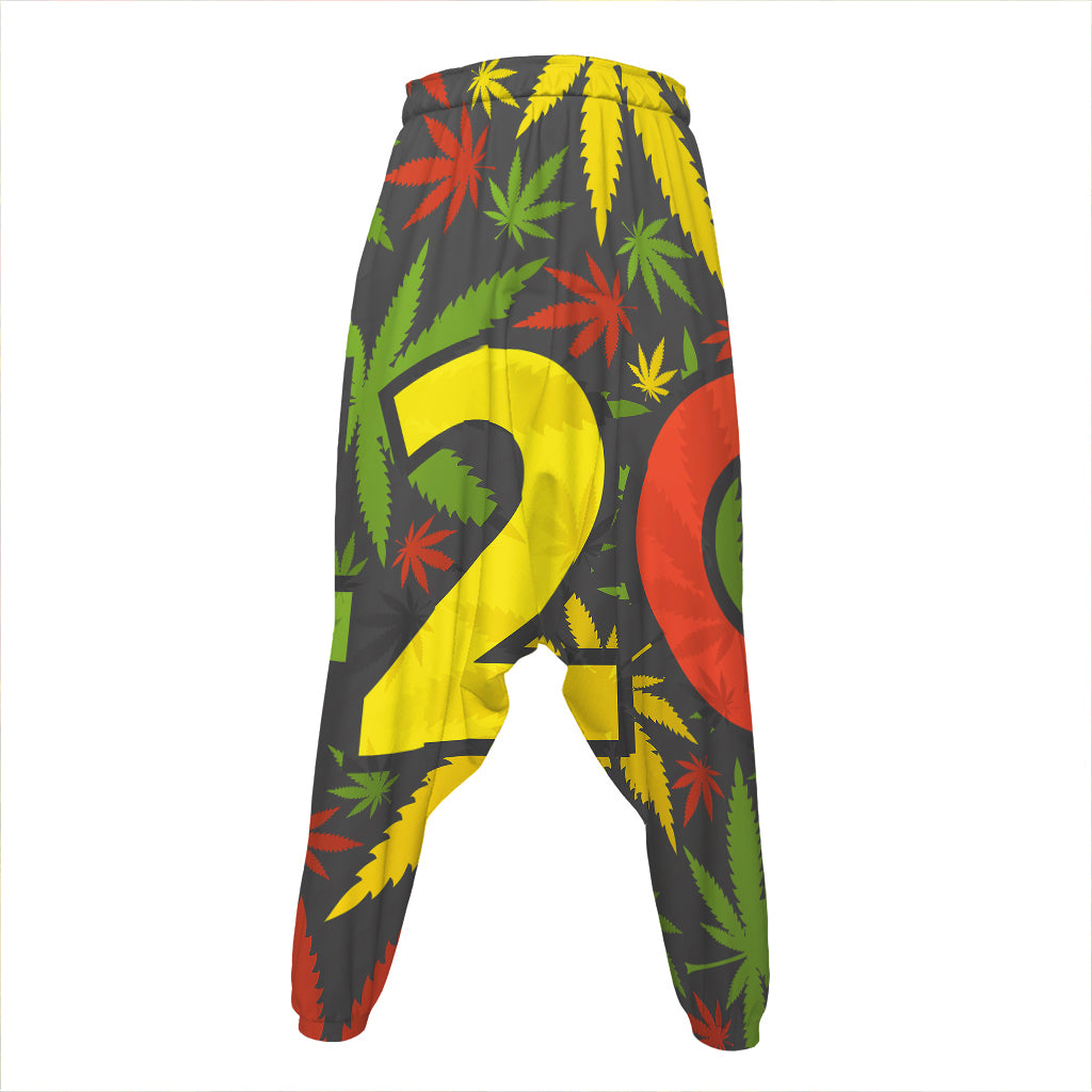 Rasta 420 Print Hammer Pants