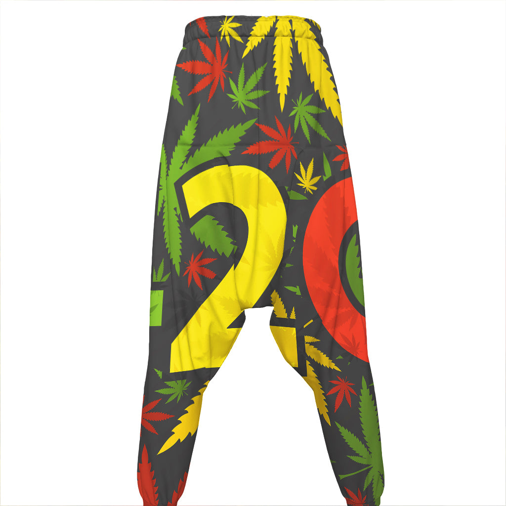 Rasta 420 Print Hammer Pants