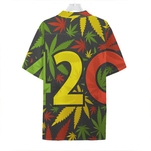 Rasta 420 Print Hawaiian Shirt