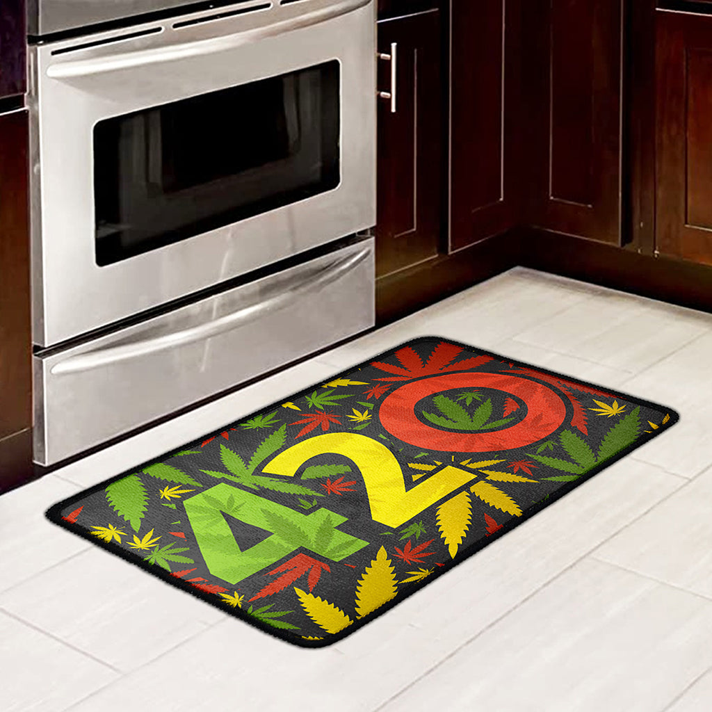 Rasta 420 Print Kitchen Mat
