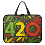 Rasta 420 Print Laptop Sleeve With Handle