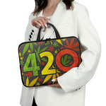 Rasta 420 Print Laptop Sleeve With Handle