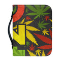 Rasta 420 Print Leather Bible Cover