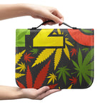 Rasta 420 Print Leather Bible Cover